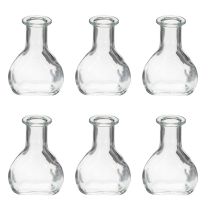 Article Mini vases en verre pour une décoration de table moderne et des touches élégantes, 11 cm, lot de 6
