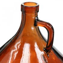Vase en verre aspect vintage verre décoration marron Ø17cm H18cm