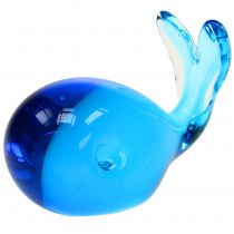 Verre Baleine Bleu L12cm