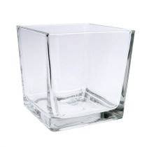 Cube en verre clair 12cm x 12cm x 12cm 6pcs
