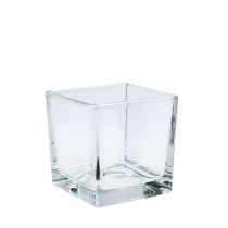 Article Cubes en verre transparent 8cm x 8cm x 8cm 6 pcs
