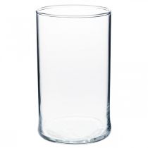 Article Vase en verre transparent cylindrique Ø12cm H20cm