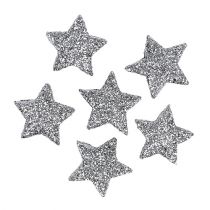 Article Étoile scintillante argent Ø2,5cm 96 pcs