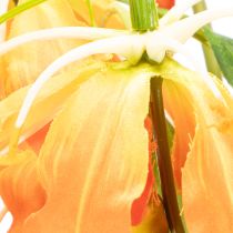 Article Fleurs artificielles Gloriosa orange à longues tiges pour vases, 80 cm, lot de 3
