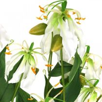 Lys artificiel, décoration florale, plante artificielle, fleur en soie blanche L82cm 3pcs