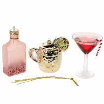 Article Mini décorations de cocktail à suspendre au sapin de Noël, 14 cm, lot de 6