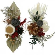 Article Compositions funéraires en matériaux naturels exotiques 4 fois assortis 28 pcs