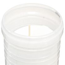 Article Bougie funéraire lampe funéraire lampe de deuil blanche Ø7,5cm H24,5cm