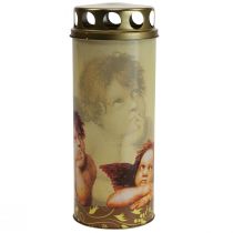 Article Bougie funéraire bougie funéraire ange avec motif lumière de deuil Ø6cm H15,5cm