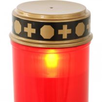 Minuterie LED rouge à pile Ø6.5cm H12.5cm