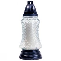 Vase en verre funéraire lanterne funéraire rétro clair Ø11cm H26.5cm