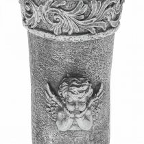 Ornements funéraires Fleurs de deuil Vase funéraire avec ange L29.5cm