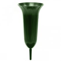 Vase funéraire 42cm vase vert foncé décoration funéraire deuil fleuriste 5pcs