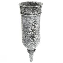 Article Ornements funéraires fleurs funéraires, vase funéraire avec piquet L19cm