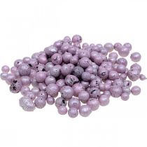Article Perles décoratives brillantes 4mm - 8mm granulés d&#39;argile rose 1l