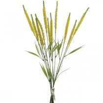 Herbes artificielles fleurs artificielles sétaire jaune 62cm 4pcs