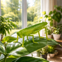 Article Sauterelle verte 11cm 1 pièce