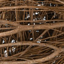Article Grande couronne décorative en orme naturel, couronne en branches Ø50cm
