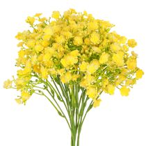 Article Gypsophile paniculée herbe de gypse fleurs jaunes L46cm 4 pcs