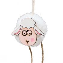 Article Décoration à suspendre décoration printemps Pâques pendentif mouton 10cm 12 pcs