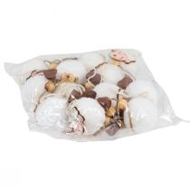 Article Décoration à suspendre décoration printemps Pâques pendentif mouton 10cm 12 pcs