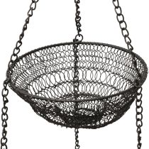 Panier suspendu Corbeille métallique 3 étages à suspendre Ø30,5cm H100cm
