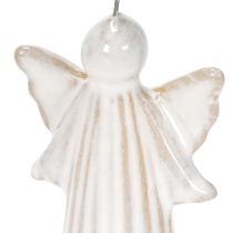 Article Pendentif ange décoratif à suspendre au sapin de Noël, 8 cm, lot de 4