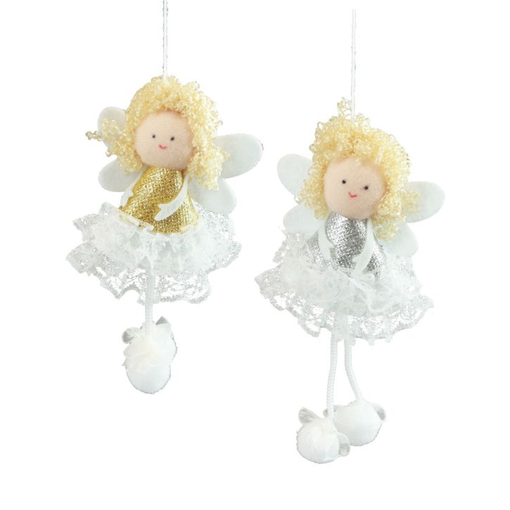 Article Pendentif ange décoration sapin décoration Noël H13,5cm 4pcs