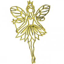 Décorations de sapin de Noël pendentif fées elfes doré H15cm 16pcs