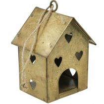 Article Cintre de Noël maison en métal vintage doré H9,5cm 3pcs