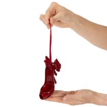 Article Chaussure décorative à suspendre avec nœud, 10 cm