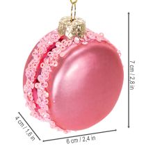 Article Pendentif macaron pour sapin de Noël 6 cm