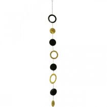 Article Décoration de Noël décoration à suspendre or noir L124cm 8 éléments