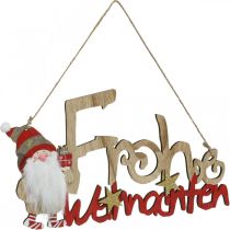 Lettrage en bois Joyeux Noël Décoration de fenêtre Gnome 2pcs