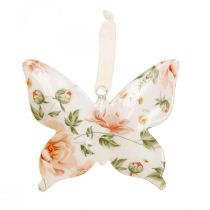 Déco papillons suspension déco en métal fleurs L12×H10cm 3pcs