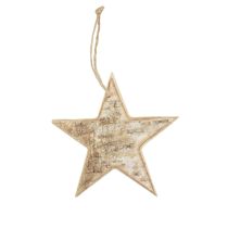 Article Cintre décoratif décoratif étoiles en bois bois décoratif rustique Ø15cm