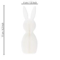 Article Figurine décorative de lapin pour une décoration de Pâques moderne, 11 cm, lot de 4