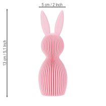 Article Lapin de Pâques décoratif, symbole de printemps pour la décoration intérieure, 13 cm, lot de 3