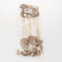 Article Figurine décorative de lapin de Pâques pour les décorations printanières et les accents saisonniers, 42 cm, lot de 8