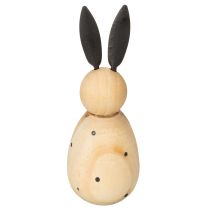 Article Lapin décoratif au design simple, idéal pour égayer votre salon au printemps, 12 cm, lot de 2.