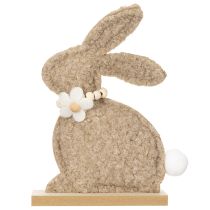 Article Figurines de lapin de Pâques, décoration printanière pour salon et table, 18 cm, lot de 6