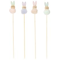 Article Figurines de lapins de Pâques tout doux pour des fêtes de Pâques joyeuses, décoration de chambre, 34 cm, lot de 12