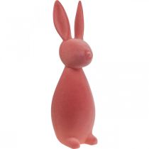 Article Lapin de Pâques décoratif, floqué orange abricot, H69cm