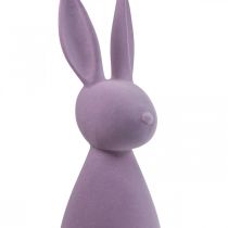 Article Lapin de Pâques décoratif – 2e choix – Lilas floqué H47 cm