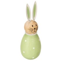 Article Figurines décoratives de lapins en forme d'œuf, pour une décoration printanière, 12 cm, lot de 3
