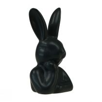 Article Lapin pensant petit buste de lapin noir 6×4×10,5cm