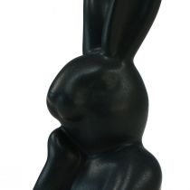 Article Lapin pensant petit buste de lapin noir 6×4×10,5cm
