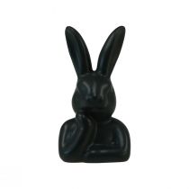 Article Petit buste de lapin pensant noir 6 × 4 × 10,5 cm, 3 pièces