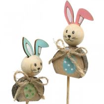 Article Bois de lapin de Pâques, bouchon de fleur Pâques, bouchon de lapin 8cm 8pcs