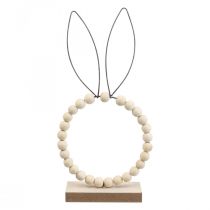 Anneau décoratif lapin décoration table décoration Pâques bois rouille H27,5cm 4pcs